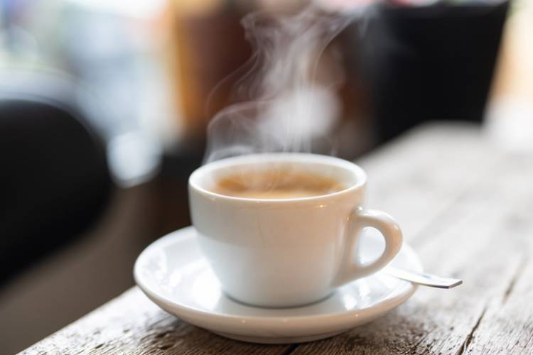 cup of coffee on table